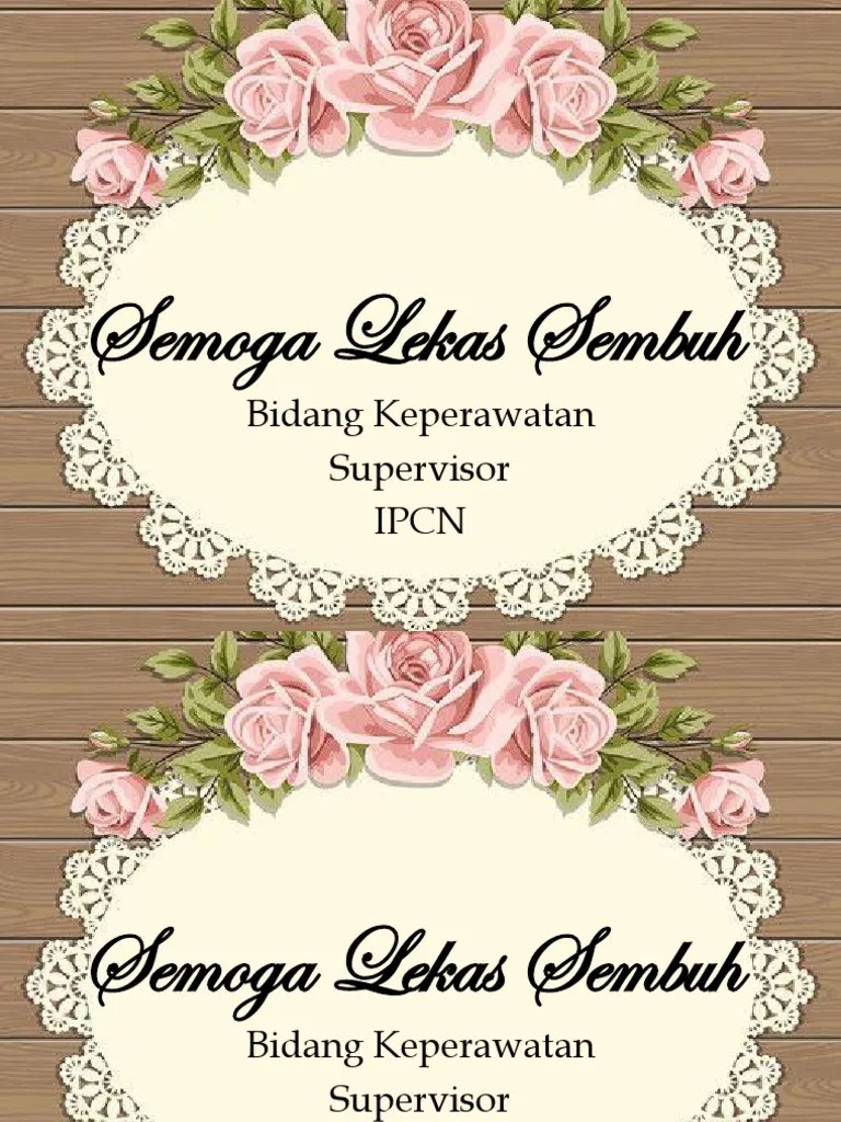 Semoga Lekas Sembuh | PDF