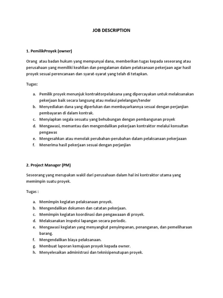 Job Description | PDF