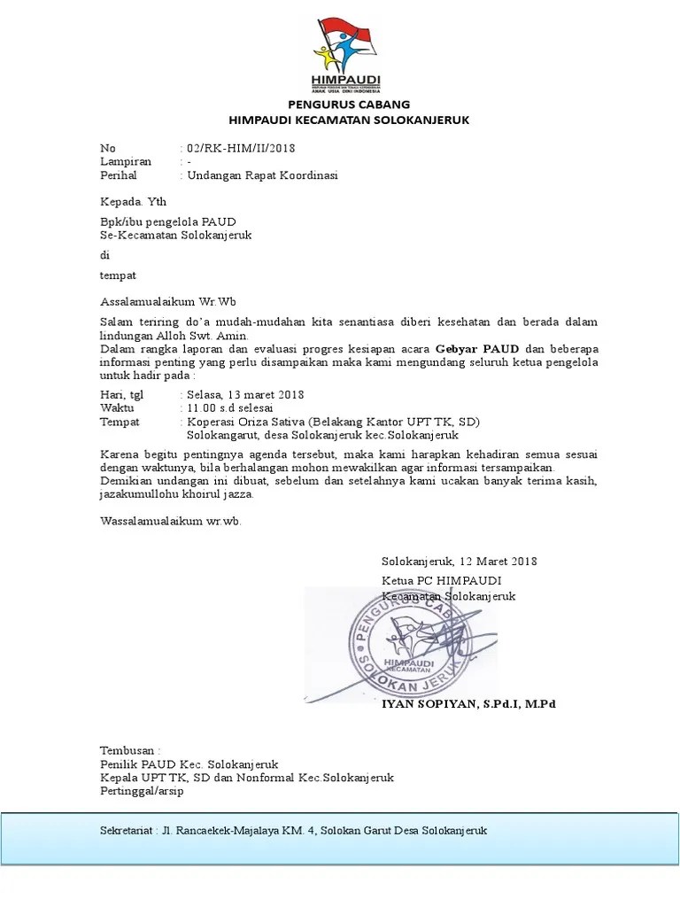 Cara membuat surat undangan rapat · 1. Undangan Rapat Gebyar 2018 Pdf