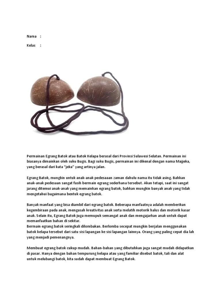 Engrang Batok Kelapa | PDF