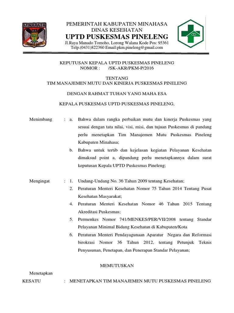 3.1.1.4 kebijakan mutu dan keselamatan pasien bab iii vi ix.docx. Akreditasi Puskesmas Manajemen Mutu