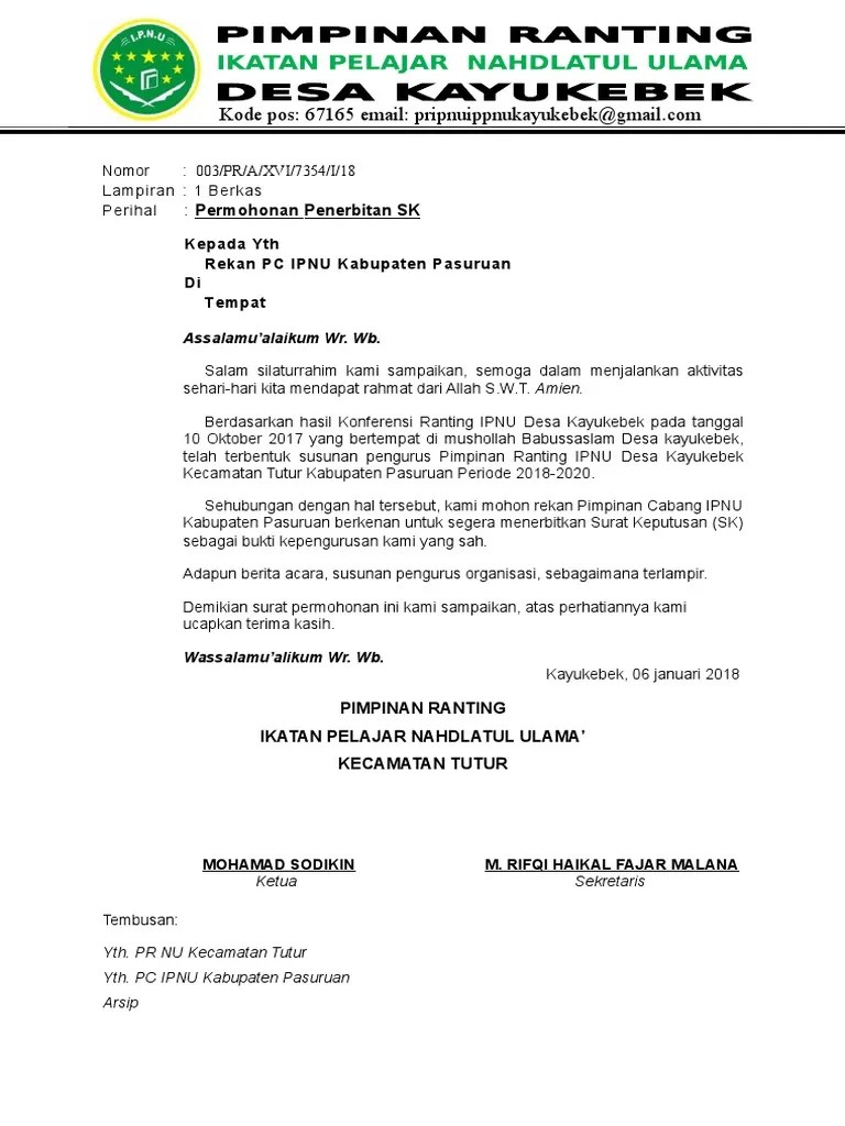 Masa kesetiaan anggota (makesta) pac ipnu ippnu pengasih materi : Surat Pengesahan Berita Acara Pdf