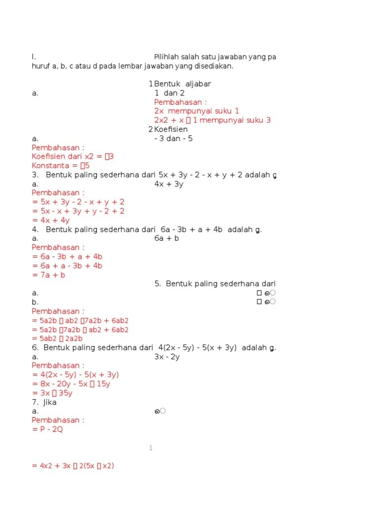 2operasi Hitung Aljabar