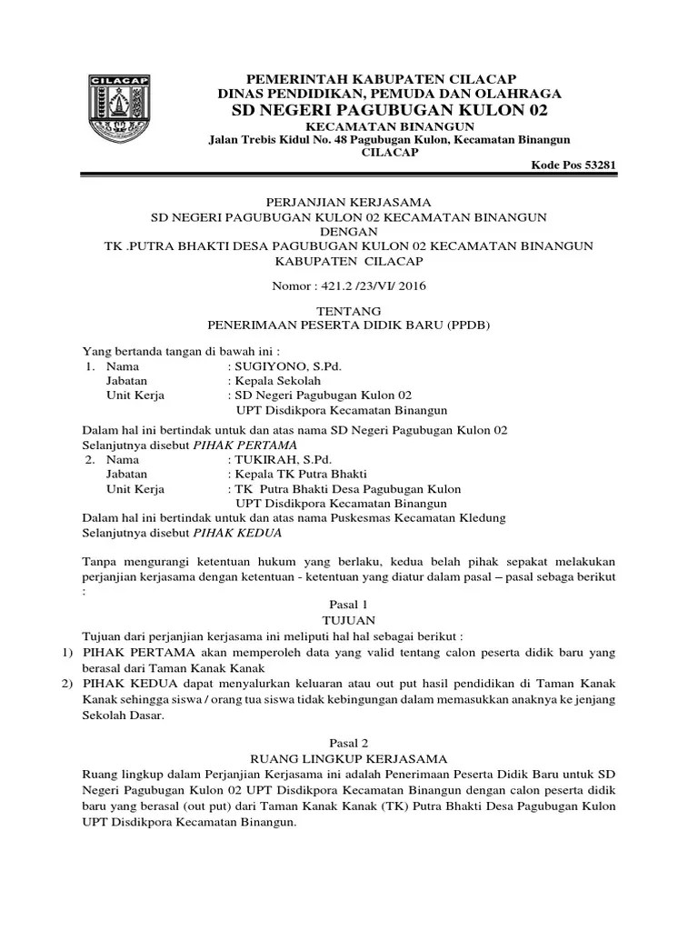 Program yang bermula tahun 2014 ini adalah hasil kerjasama antara sprm dan kementerian . Contoh Surat Mou Sekolah Dengan Desa Nusagates