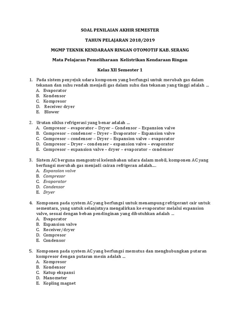 20200727 pemrograman web dan perangkat bergerak kelas xii rpl tahun . Soal Uas Gasal Pkkr Kelas Xii K13 2018