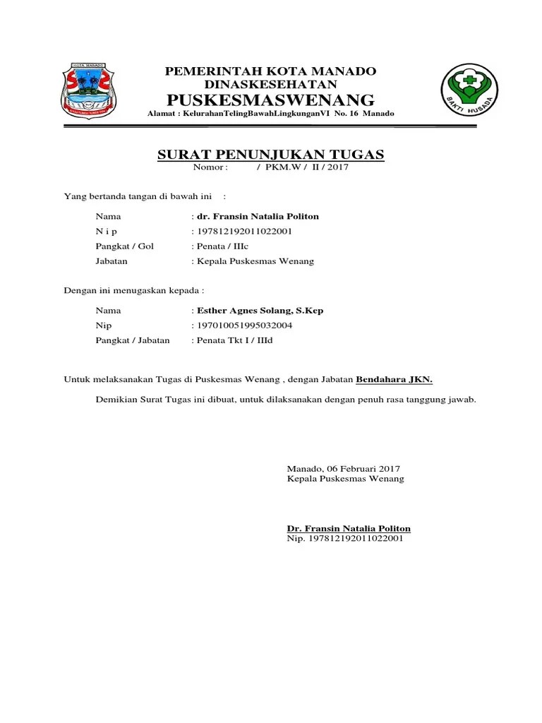 Saya, yang bertanda tangan di bawah ini mewakili pt. Surat Penunjukan Tugas Pdf