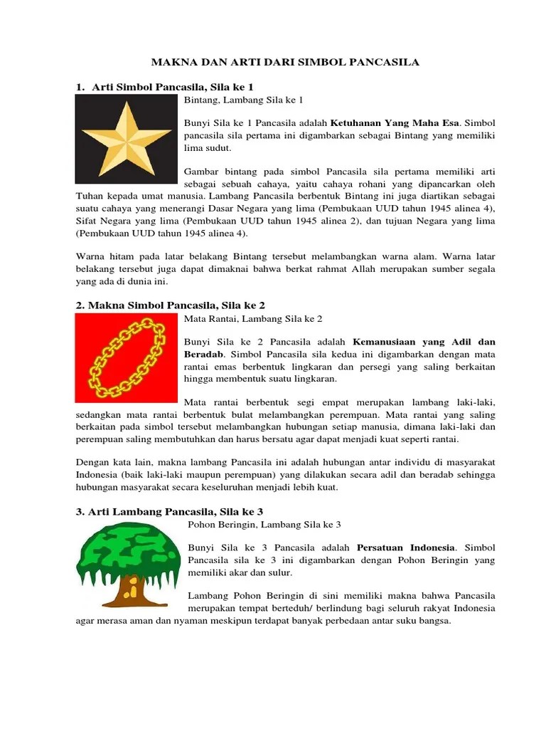 Gambar Bintang Melambangkan Sila - Richa Gambar