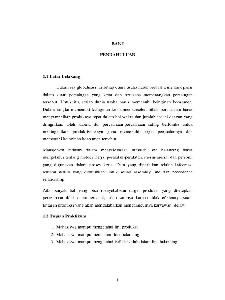 Modul 3 Sispro Analisis Line Balancing | PDF