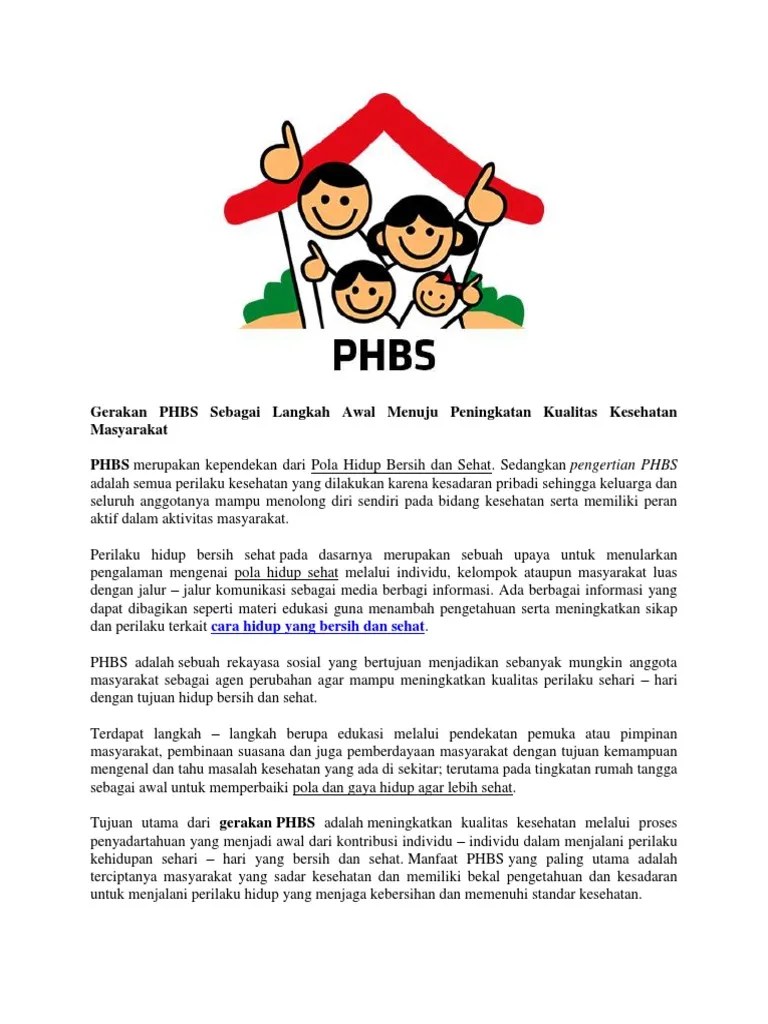 PHBS | PDF