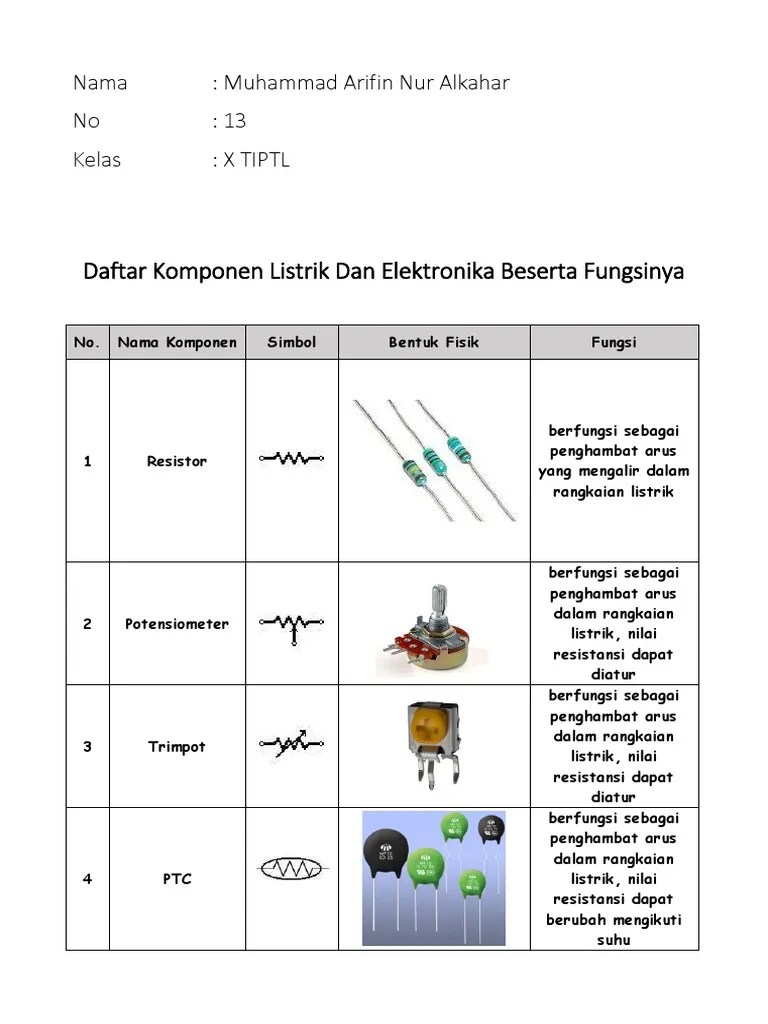 40 Macam Komponen Elektronika | PDF