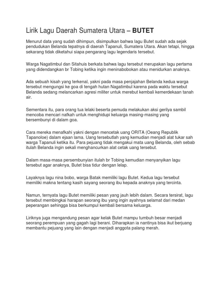 Lirik Lagu Sang Bumi Ruwai Jurai – Sedang