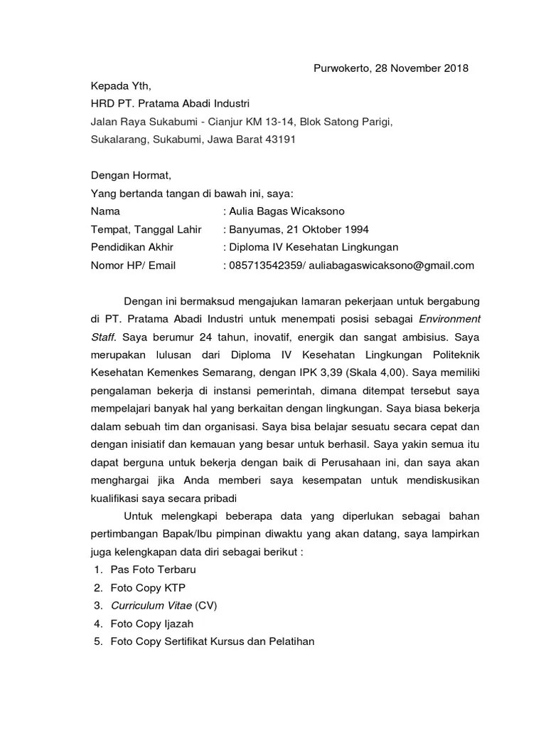 Tenaga kerja sebuah pabrik sepatu di rembang telah diberhentikan. Surat Lamaran Jx Pdf