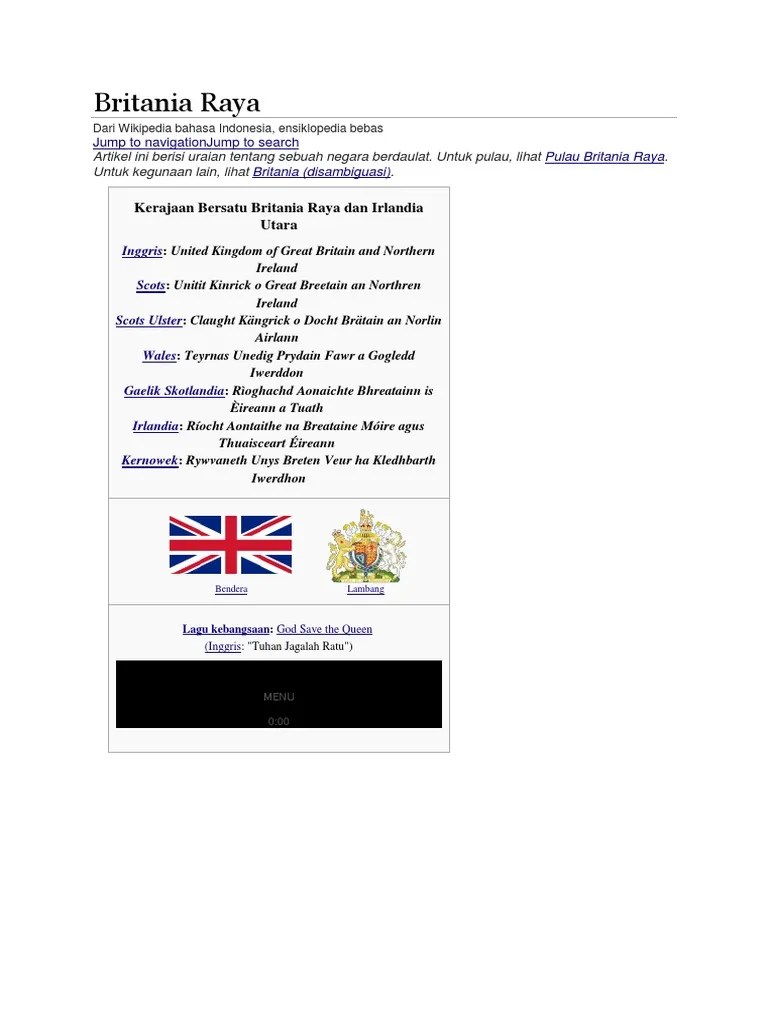 Kerajaan Britania Raya | PDF