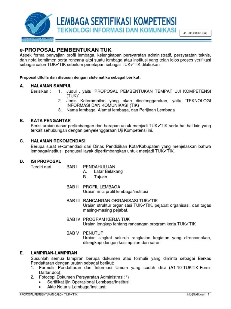 A1 30 TUKTIK Sistematika e Proposal Calon TUKTIK | PDF