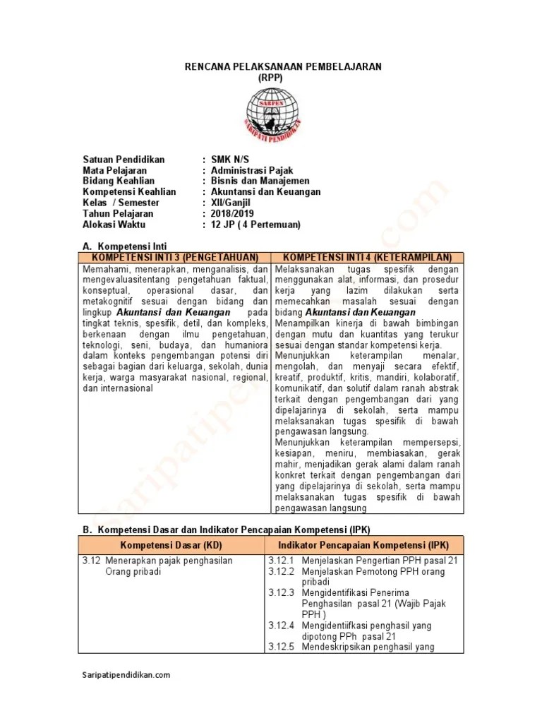 Akuntansi dan keuangan kompetensi keahlian : Rpp Matematika Smk Akuntansi Kelas 12