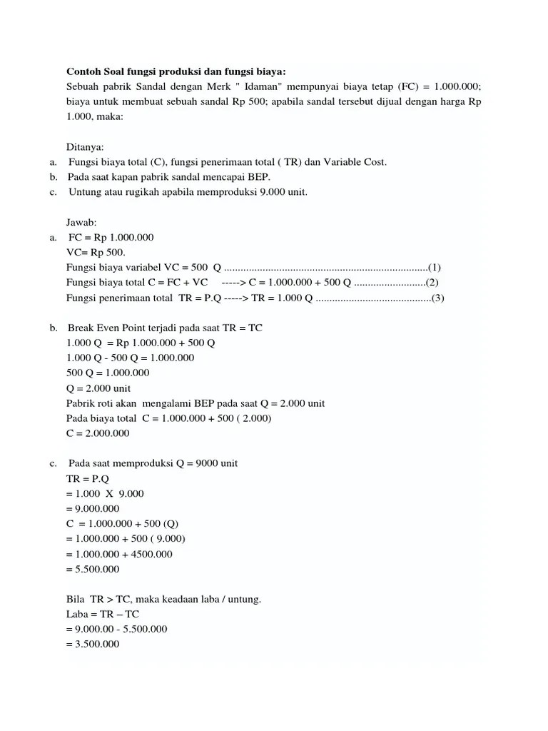 22.03.2021 · perhatikan contoh soal manajemen piutang berikut: Contoh Soal Ekonomi Produksi Pdf