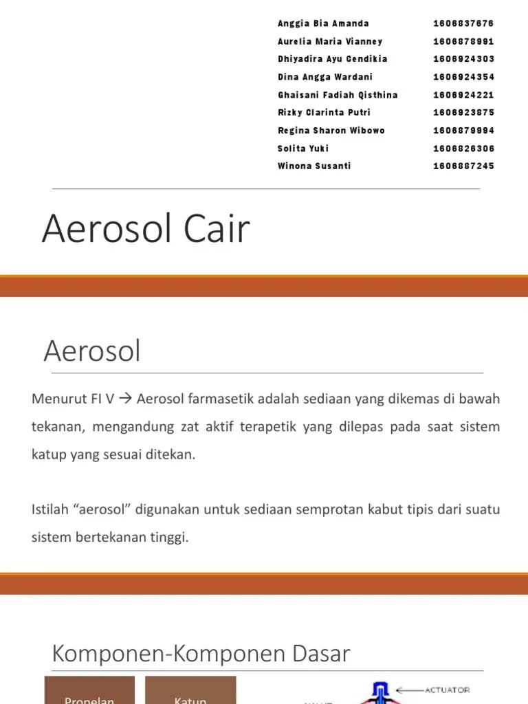 Kelompok 6 - Aerosol Cair - Semsol C | PDF