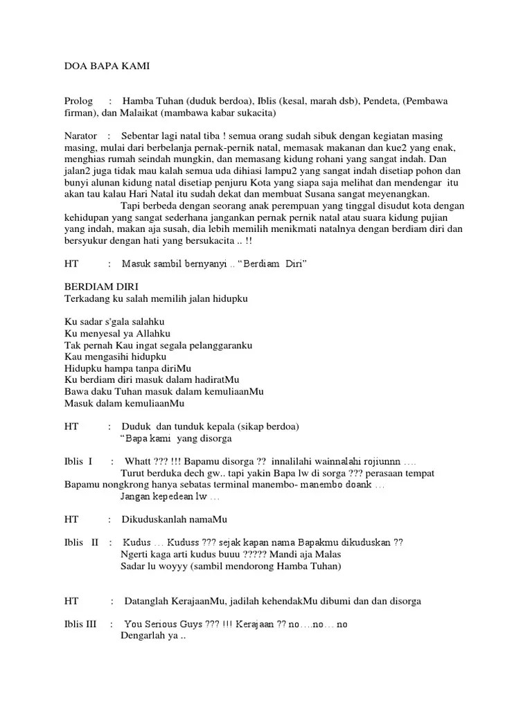 FRAGMEN Doa Bapa Kami | PDF