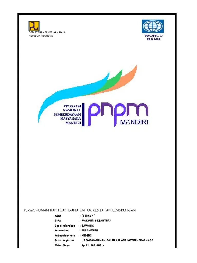 Form Proposal PNPM | PDF