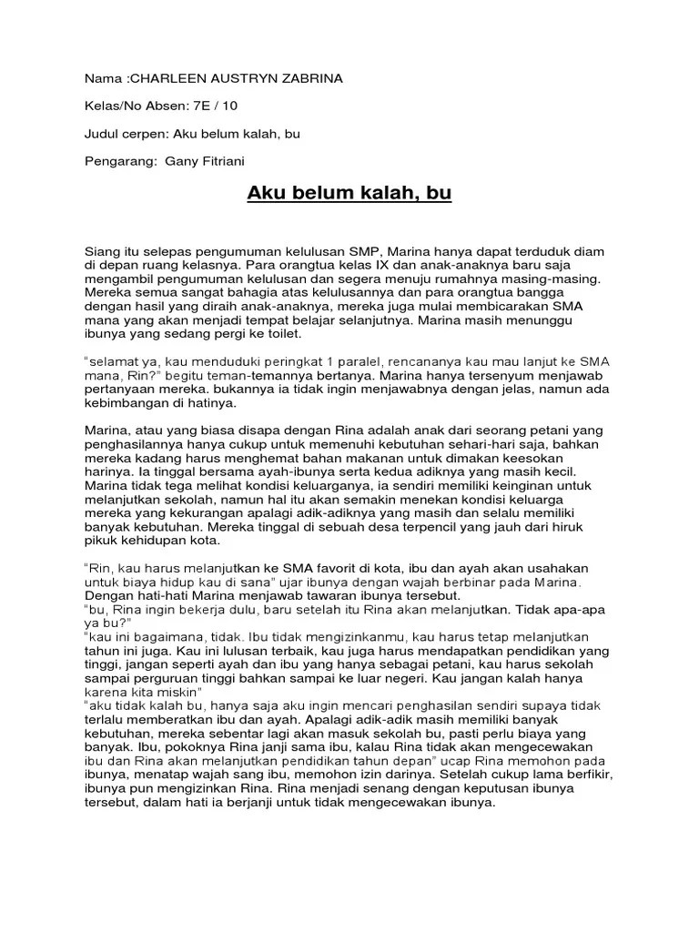 Cerpen Perjuangan | PDF