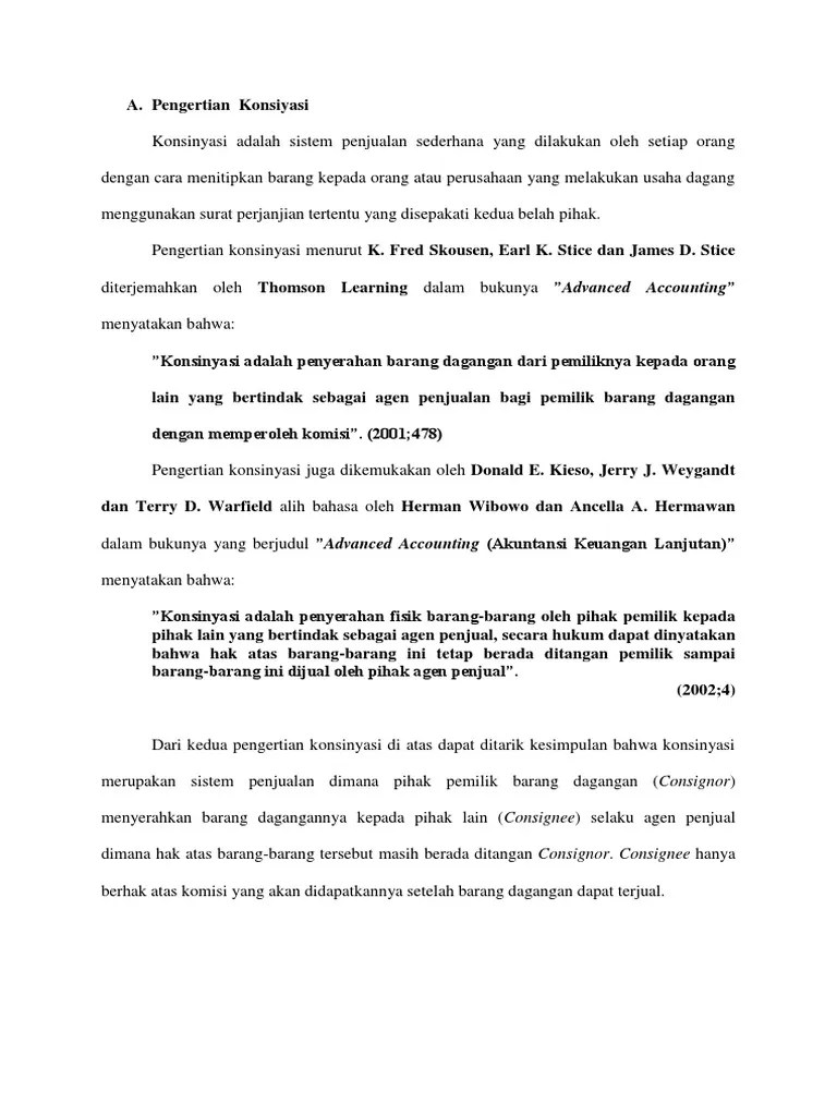 Konsinyasi 2 | PDF