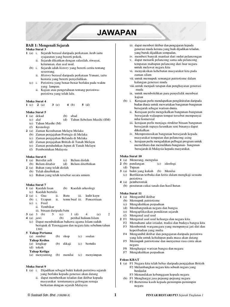 Dual Channel Pdpc Sejarah Tingkatan 2 Jawapan  Jawapan Buku Teks