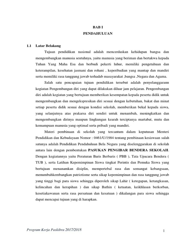 Smp negeri 10 kota tasikmalaya. Program Kerja Paskibra Pdf