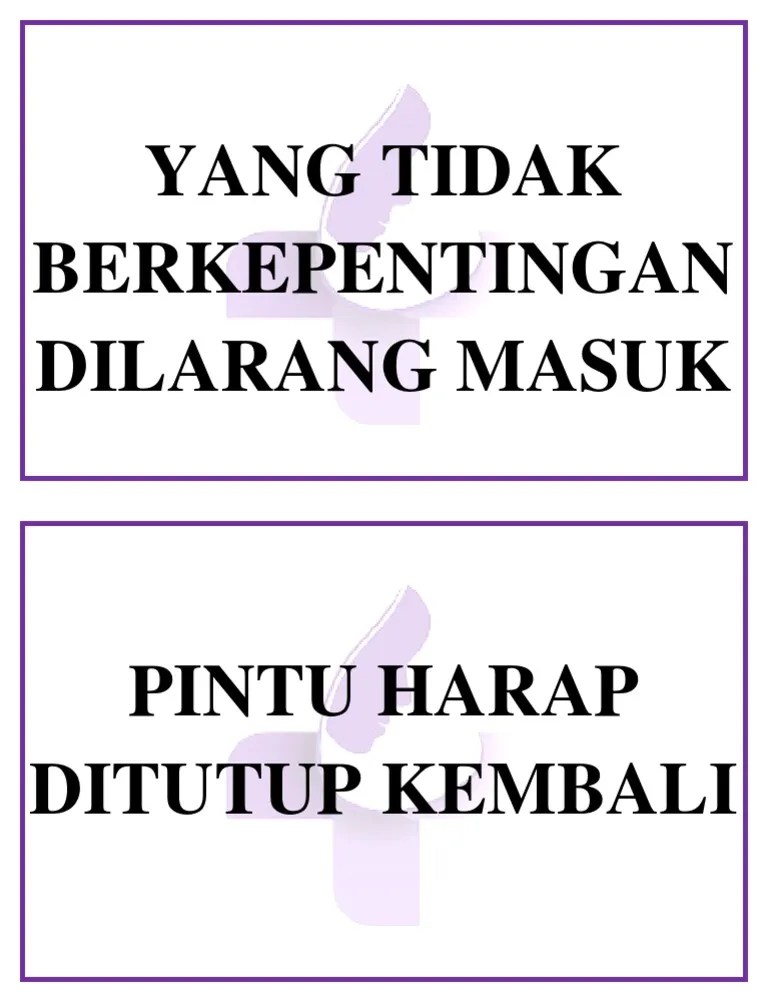 Yang Tidak Berkepentingan Dilarang Masuk | PDF