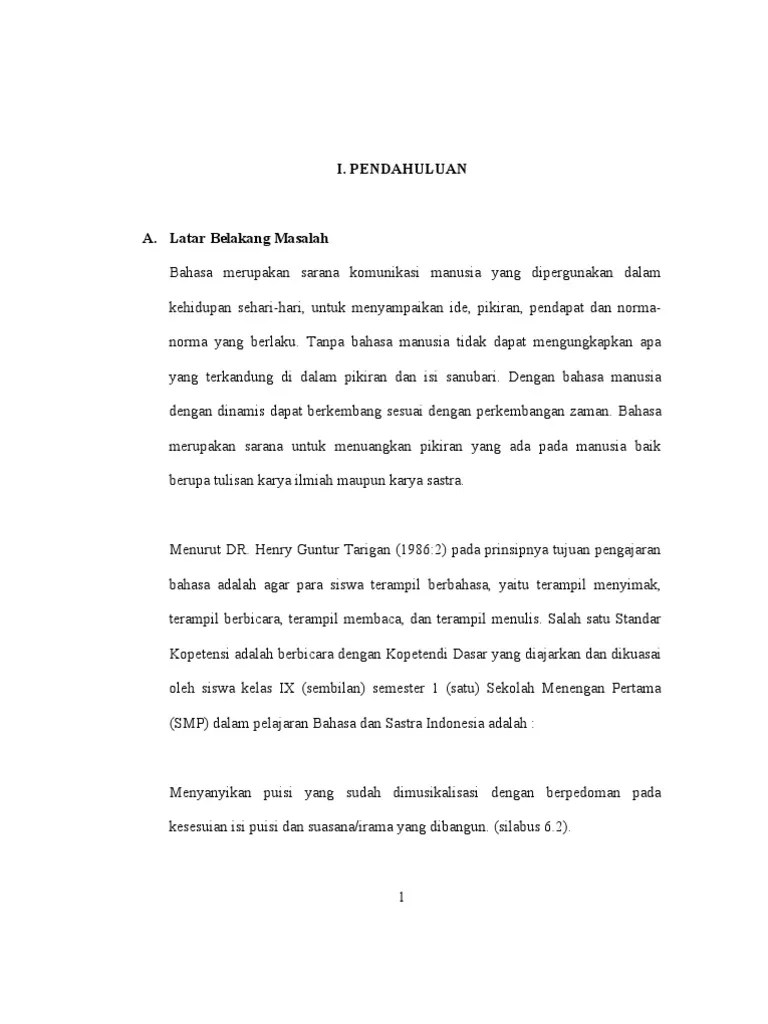 Makalah Musikalisasi Puisi | PDF