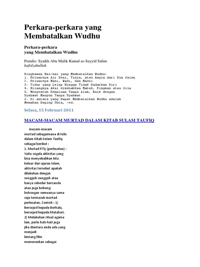 Kisi-Kisi Sulam Taufiq | PDF