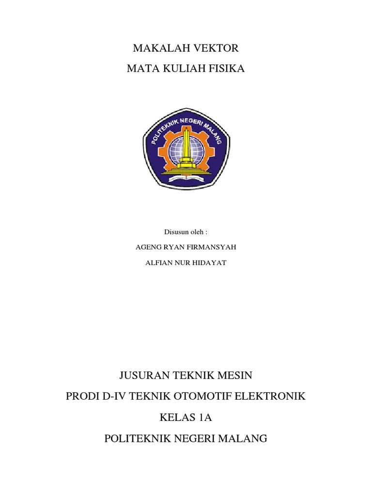 Matematika kelas x untuk sma/ma/smk/mak. Makalah Vektor