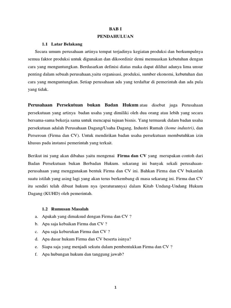 Isi Pengantar Hukum Bisnis | PDF
