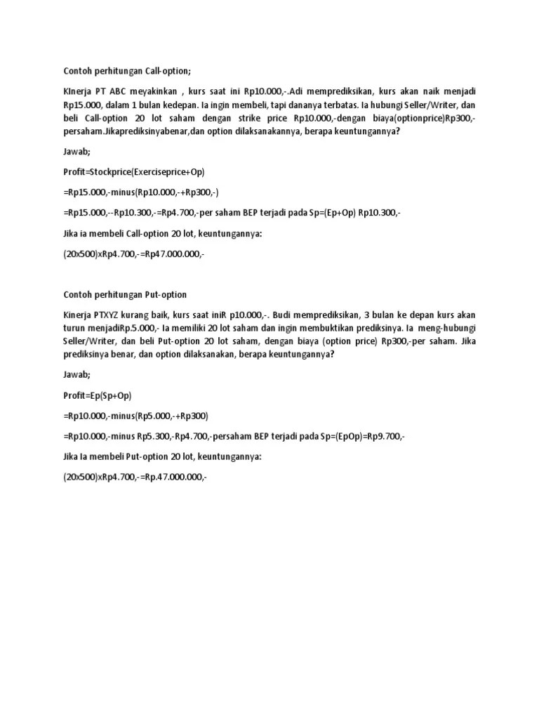 Contoh Soal Hitungan Manajemen Keuangan