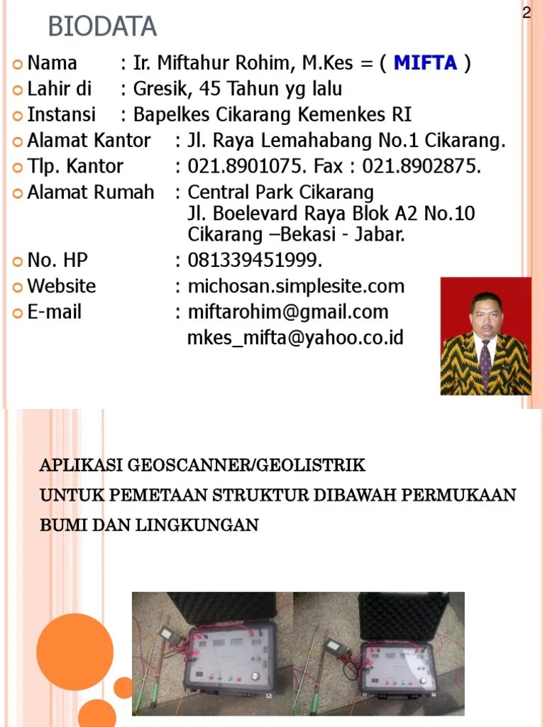 Dan bentuk resistivity cross section yang merupakan tampakan nilai . Geolistrik Pdf