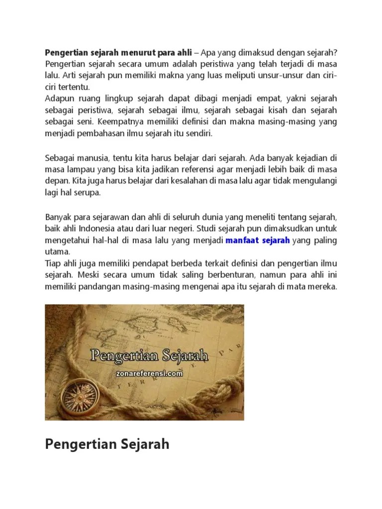 Jelaskan Pengertian Sejarah Menurut Sartono Kartodirdjo