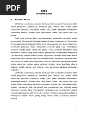 Prinsip Penyuluhan | PDF
