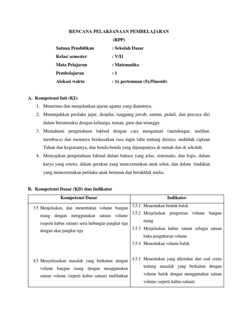 Pembelajaran dengan pendekatan saintifik/model pbl tentang bilangan dan lambangnya . Rpp Problem Solving 1 Pdf