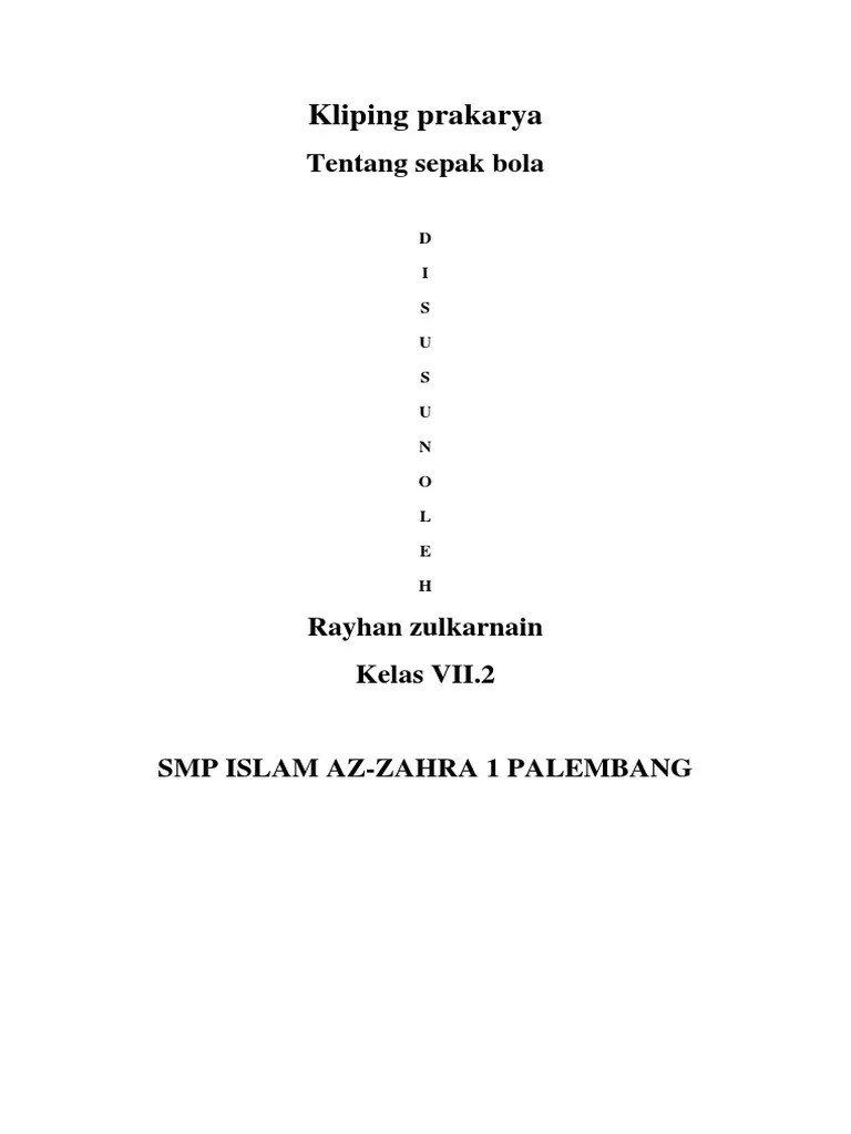 Apa kabar pengunjung setia, semoga dalam keadaan yang sehat selalu. Kliping Prakarya Lakaran