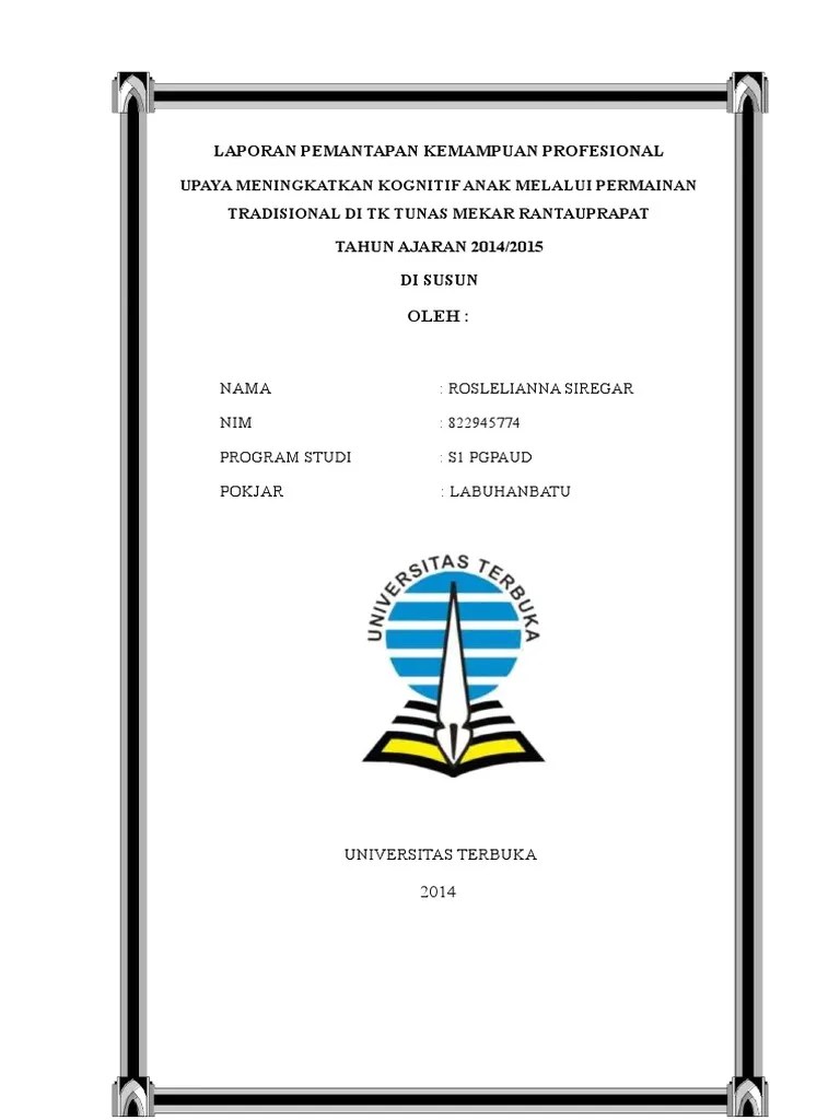 Jika sebelumnya kami juga suda pernag mengembangkan artikel atau contoh laporan pkp ut pgsd, kali ini masih hal yang sama yang kami bagikan masih terkait . 01 Contoh Laporan Pkp Ut Pgapud