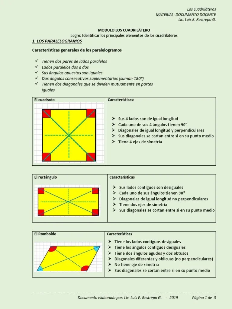 El romboide no tiene ningún eje de simetría. 822 F 232 A 64 Adc 4 Acab 6 D Pdf Rectangulo Geometria Clasica