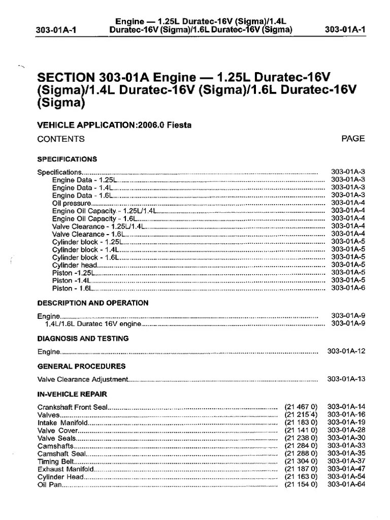 It doesn't take 40 years at the firm to make big moves. Ford Fiesta 1 25l Pdf Pdf Cylinder Engine Piston