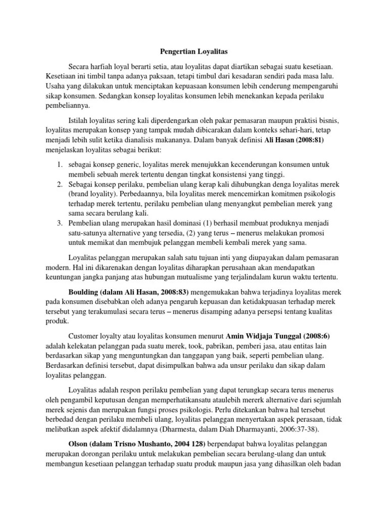 Loyalitas Pelanggan | PDF