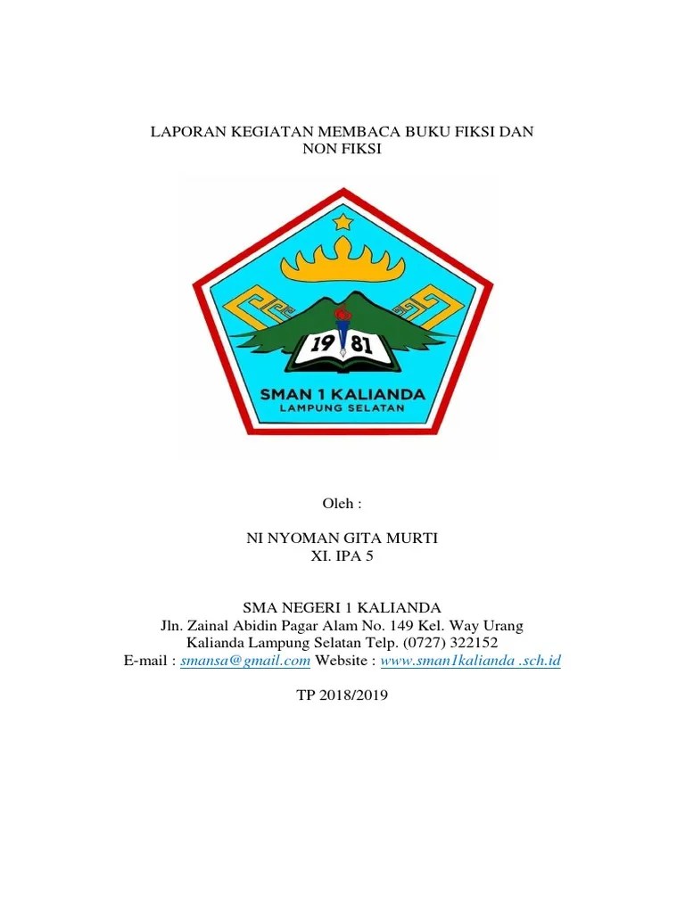 Jalan kol makmun rasyid, kalinda, lampung selatan, indonesia. Cover Novel Pdf