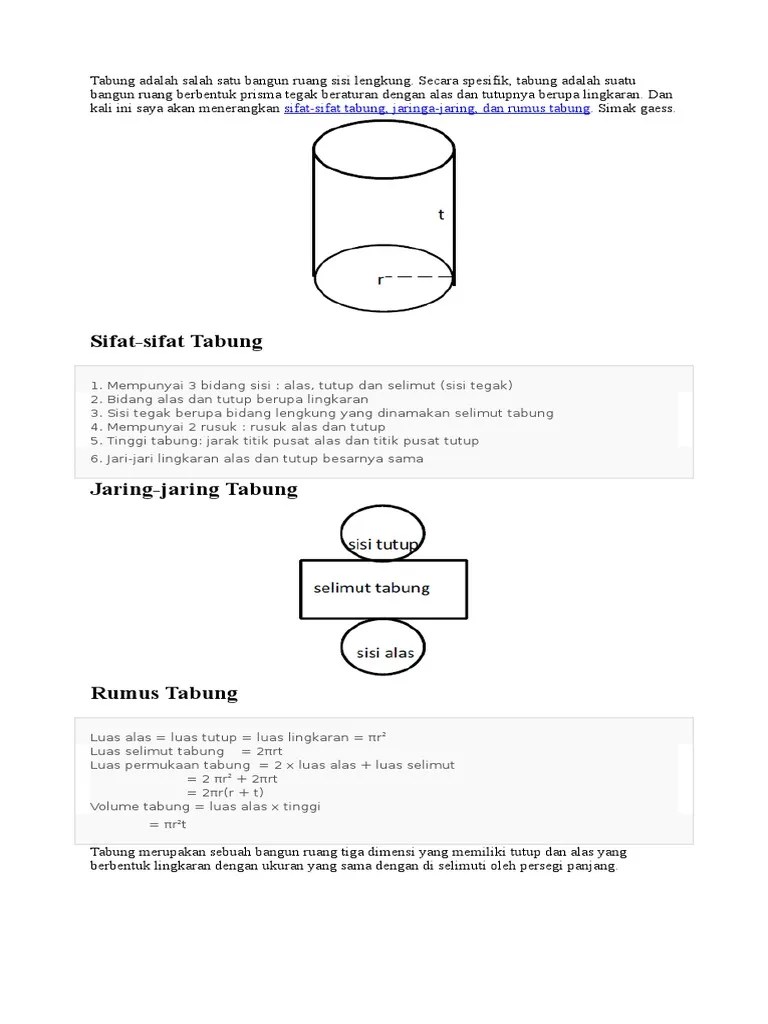 Rumus Menghitung Luas Permukaan Setengah Bola Tertutup