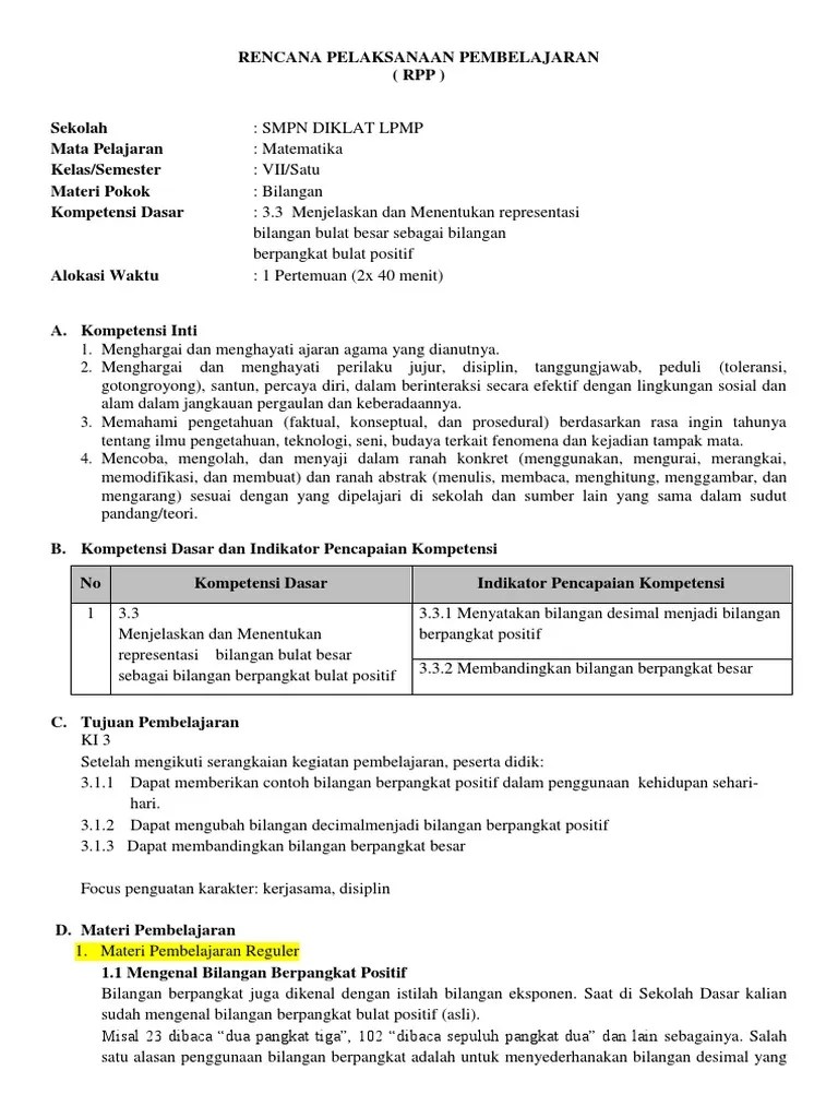 RPP Tugas KD 3.3.1 &amp; 3.3.2 | PDF
