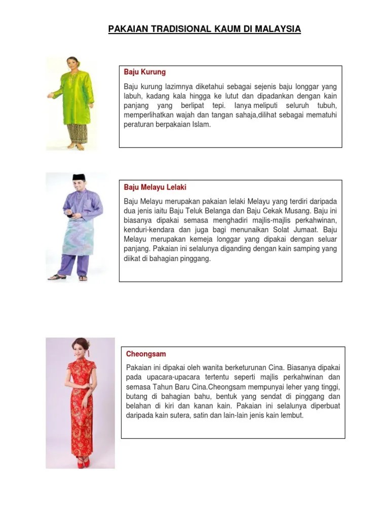 Orang melayu selalu menjunjung adat istiadat mereka di mana pun . Baju Tradisional Malaysia Mariodsxz