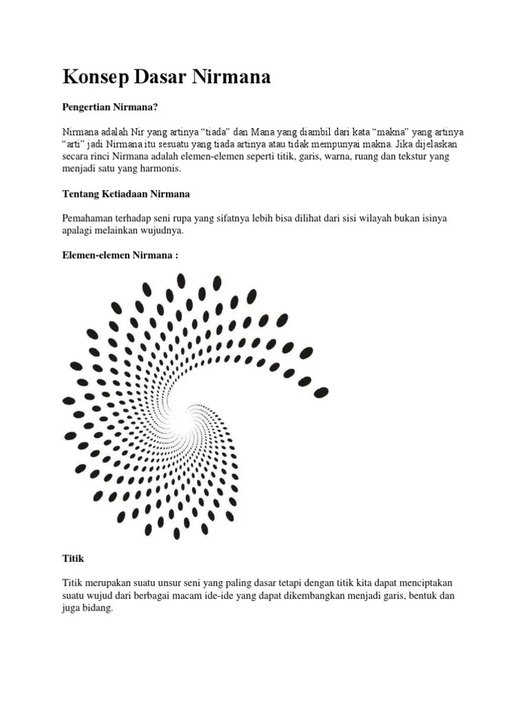 Konsep Dasar Nirmana | PDF