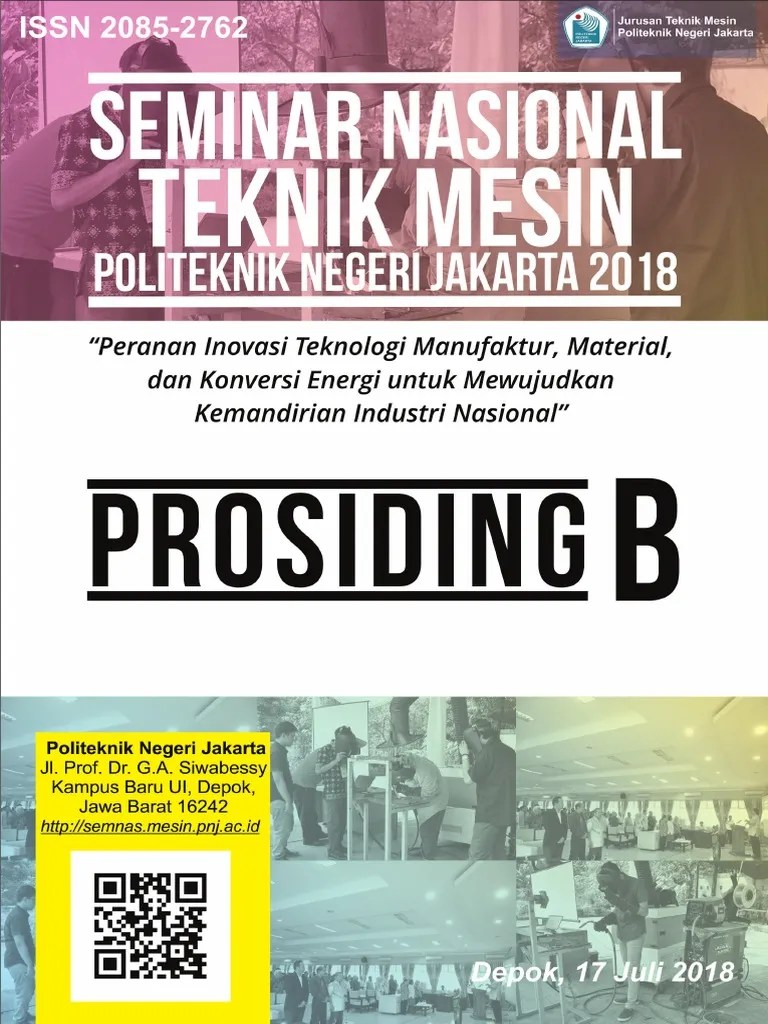 Prosiding B Semnas Mesin PNJ 2018 | PDF