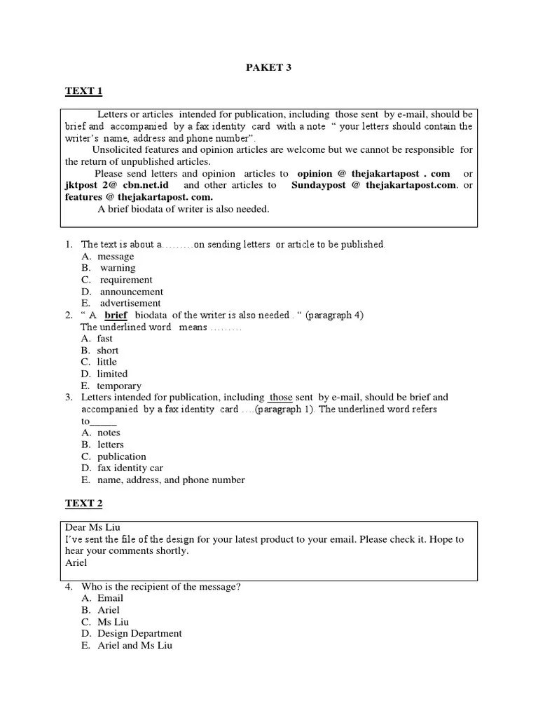 Tes akademik polri mencakup 3 bidang mata pelajaran yakni 1 pengetahuan umum atau muatan lokal 2 matematika 3 bahasa indonesia. Download Soal Bahasa Inggris Akpol 2017
