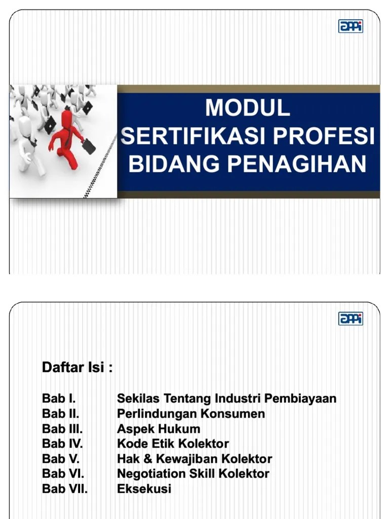 Modul Sertifikasi Profesi Bidang Penagihan | PDF